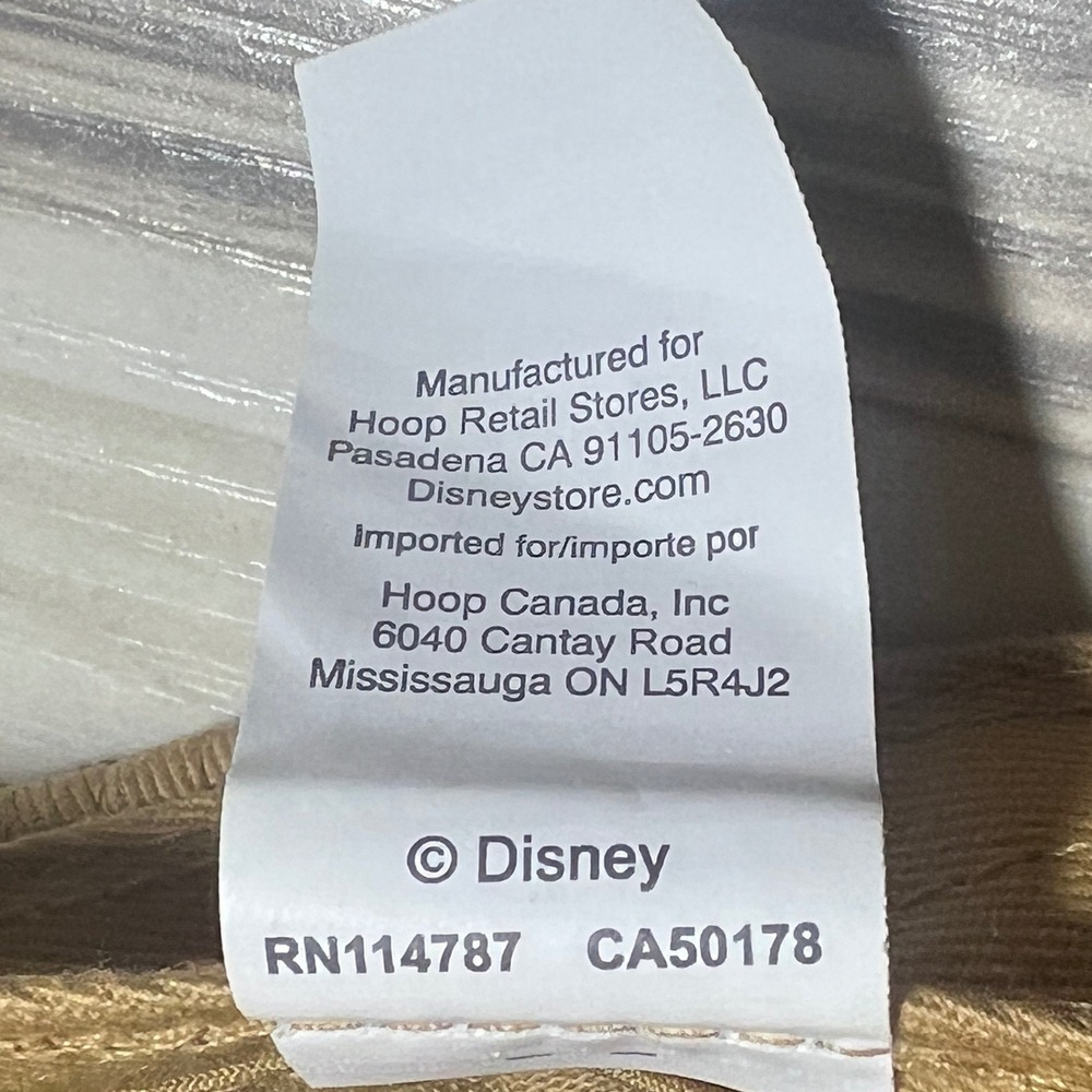 Disney Princess Tan Embroidered Tiara Rhinestone Baseball Cap Hat Kids Large NWT - Picture 8 of 14